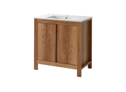 Badmöbel Set 80cm Waschbecken mit Unterschrank Dekorative Modern Waschtisch