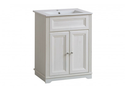 Badmöbel Antik Stil Becken Unterschrank Landhaus Badezimmer 60cm