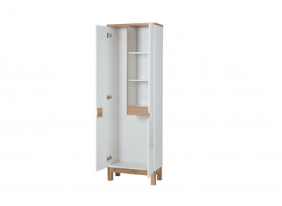 Badschrank Hochschrank Schrank Aufbewahrung Dekorative Badezimmer Weiß Bad