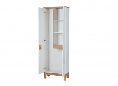 Badschrank Hochschrank Schrank Aufbewahrung Dekorative Badezimmer Weiß Bad