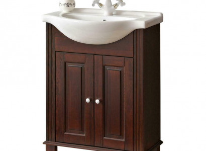 Brauner Waschtisch Unterschrank Hochwertige Waschbecken Badezimmer Möbel 65cm