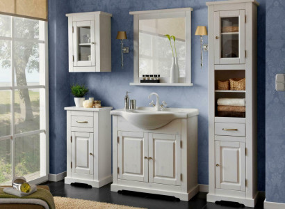 Badezimmer Badmöbel Set Badmöbelset Waschbecken 5tlg. Zimmer