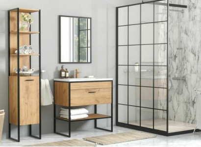 Badezimmer Badmöbel Set Badmöbelset Waschbecken 3tlg. Zimmer