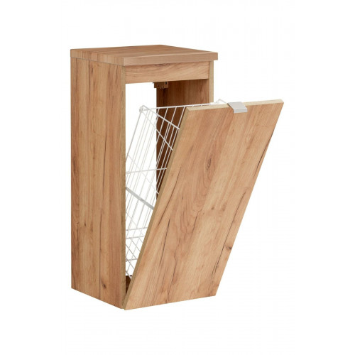 Universelle Hängeschrank Schrank Badmöbel mit einem Wäschekorb