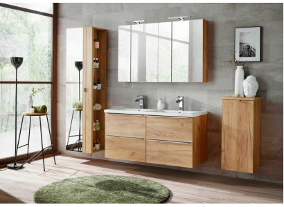 Spiegelschrank Wandschrank Badezimmerschrank mit Spiegel 60 cm Regal