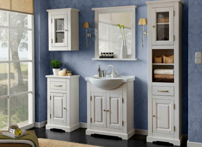 Badezimmer Waschbecken Badmöbel Set Badmöbelset 5tlg. Zimmer