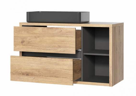 Design Badezimmer Möbel Bad 3 tlg. Set Deko Garnitur Schrank Waschbecken