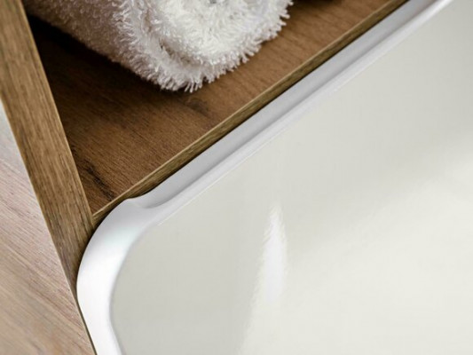 Design Badezimmer Möbel Bad Garnitur Schrank Waschbecken Deko Beleuchtung