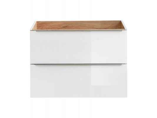 Badmöbel Set 80cm Waschbecken mit Unterschrank Waschtisch Schublade Hängeschrank