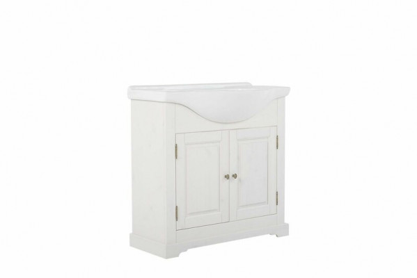 Landhaus Waschtisch Luxus Qualität Waschbecken Becken mit Unterschrank 85x35x81