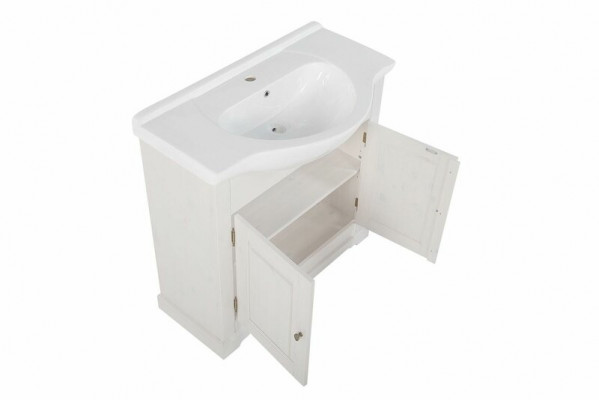 Landhaus Waschtisch Luxus Qualität Waschbecken Becken mit Unterschrank 85x35x81