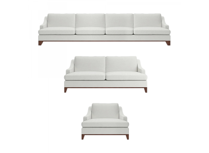 Weiß Luxus Sofagarnitur 3tlg Komplett Sofas Einrichtung Sessel Wohnzimmer