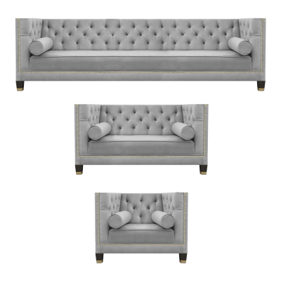 Sofagarnitur Designer Sofas Couch Wohnzimmer Luxus 4+2+1 Couchgarnitur