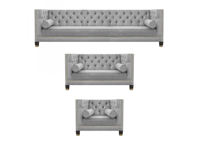 Sofagarnitur Designer Sofas Couch Wohnzimmer Luxus 4+2+1 Couchgarnitur