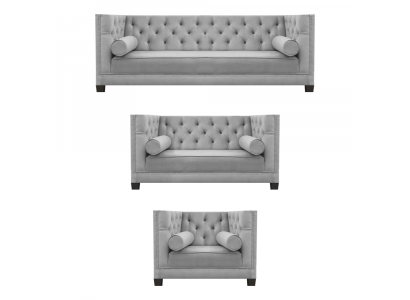 Luxus Wohnzimmer Moderne Sofagarnitur Set 2x Sofas Neu Sessel Garnituren