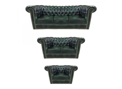 Sofagarnitur 3tlg Wohnzimmer 3+2+1 Modern Design Sessel Chesterfield