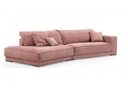 Rosa Big Sofa Couch xxl Stoffcouch Wohnzimmer Couchen 3-Sitzer Möbel