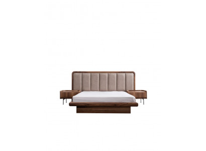 Modernes Schlafzimmer Bett Holzbett Luxus Designer Möbel Bettgestell