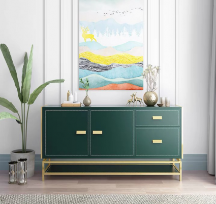 Kommode Design Sideboard Anrichte Schrank Holz Modern Wohnzimmer Neu