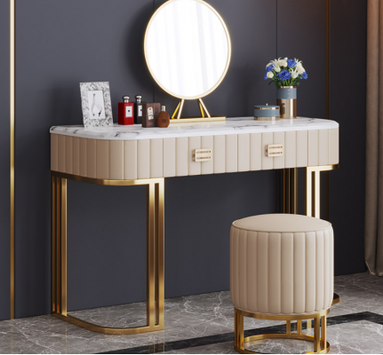 Designer Schminktisch Kosmetik Tisch Spiegel Konsolen Schlafzimmer Neu
