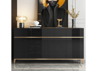 Sideboard Luxus Schrank Regal Holz Anrichte Wohnzimmer Modern Designer