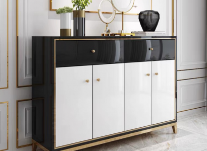 Kommode Schrank Sideboard Weiß Modern Kommoden Esszimmer Holz Luxus Neu
