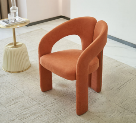 Oranger Sessel Wohnzimmer Stuhl Einsitzer Polster Sitzmöbel Lounge Relax
