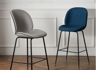 Esszimmer Modern Esszimmerstuhl Polsterstuhl Design Möbel Grau Neu