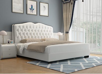 Chesterfield Bett Polsterbett Doppelbett Betten Designer Luxus Bett Neu