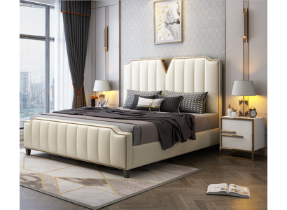 Doppelbett Schlafzimmer Betten Luxus Doppel Bett Beige Einrichtung Möbel