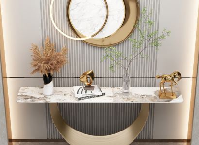 Konsolen Wohnzimmer Beistelltisch Modern Design Möbel Holz Gold Neu