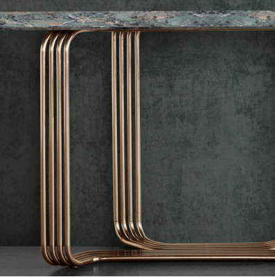 Konsolentisch Holz Tisch Konsole Luxus Konsolentische Design Edelstahl