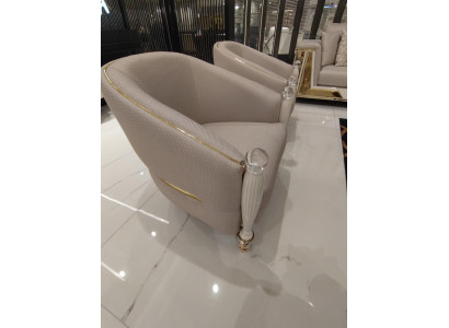 Sessel Polster Sitzer Design Sessel Couch Relax Stoff Modernes Design Sessel Neu