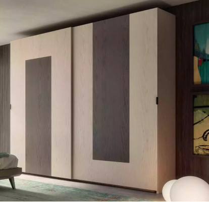 Schlafzimmer Set Bett 2x Nachttische Kleiderschrank Design Luxus neu 4tlg