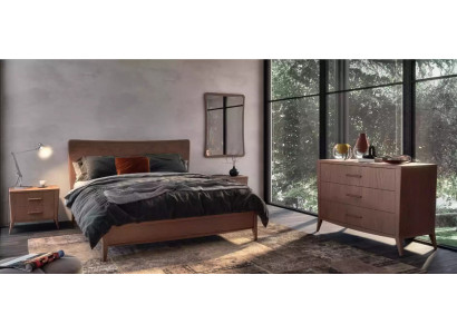 Schlafzimmer Set Bett 2x Nachttische Kommode Design Luxus Möbel 4tlg