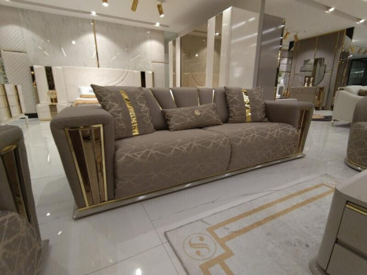 3+1 Sitzer Luxus Sofagarnitur Komplett Set Couch Sofa Modern Garnitur Wohnzimmer