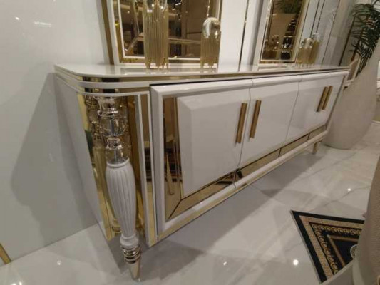 Modern Anrichte Sideboard Anrichte mit Spiegel Unterschrank Luxus Möbel Neu