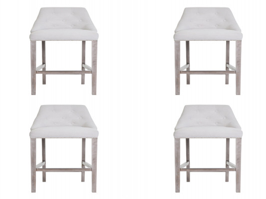 4x Bar Hocker Barhocker Tresen Stuhl Set Stühle Polste Chesterfield Design Stil