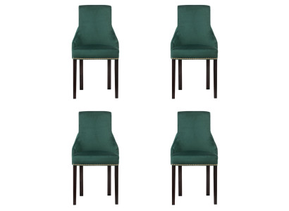 4x Design Polster Sitz Stühle Stuhl Seht Garnitur Sessel Lounge Club Set