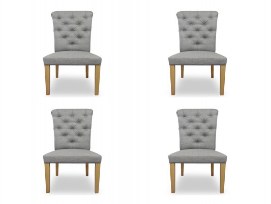 4x Stühle Stuhl Polster Design Lounge Sitz Lehn Garnitur Sessel Chesterfield
