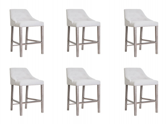 6x Bar Hocker Barhocker Tresen Stuhl Set Stühle Polste Chesterfield Design Stil