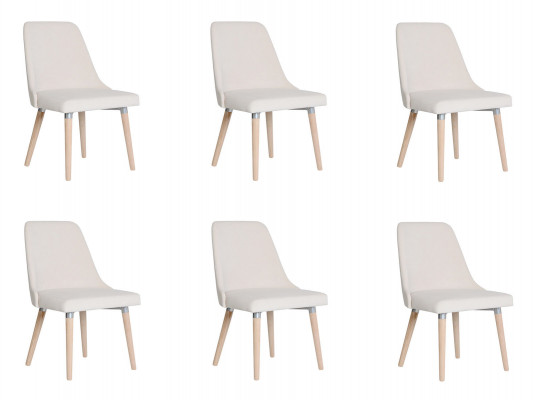 6x Design Polster Sitz Stühle Stuhl Seht Garnitur Sessel Lounge Club Set 