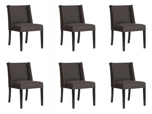 6x Stühle Stuhl Polster Design Lounge Club Sitz Lehn Garnitur Sessel Neu