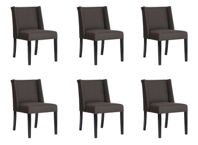 6x Stühle Stuhl Polster Design Lounge Club Sitz Lehn Garnitur Sessel Neu