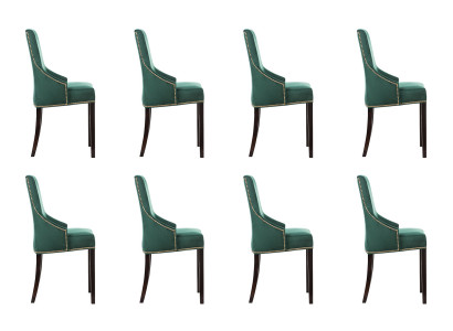 8x Design Polster Sitz Stühle Stuhl Seht Garnitur Sessel Lounge Club Set