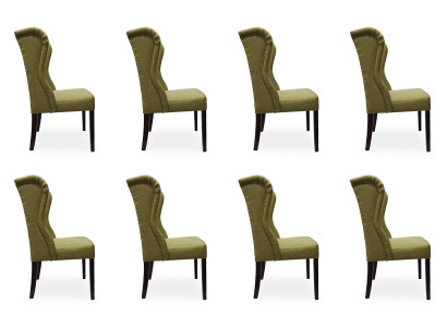 8x Design Polster Sitz Stühle Stuhl Seht Garnitur Sessel Lounge Club Set