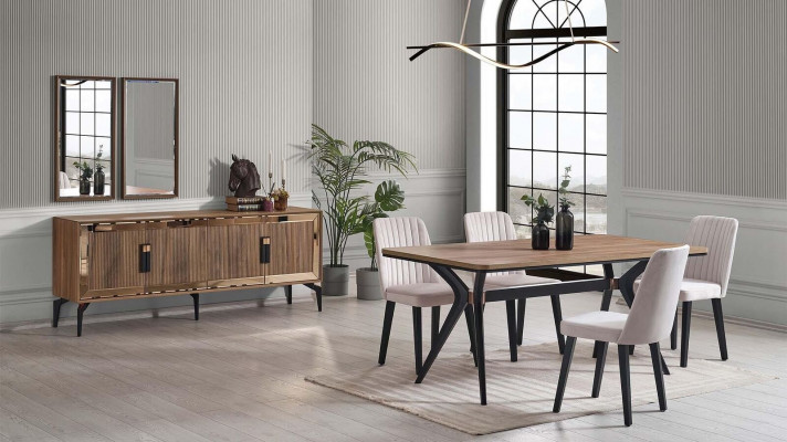 Esszimmer Luxus Essgruppe Esstisch Set 10tlg Esszimmer Braun Holz 