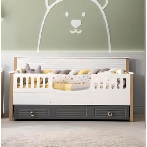 Bettrahmen Perfekte Kinderbett Holz Kinderzimmer Bettgestelle Grau