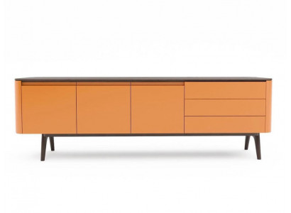 Sideboard Kommode Luxus Schränke Kommoden Wohnzimmer Holz Möbel Orange