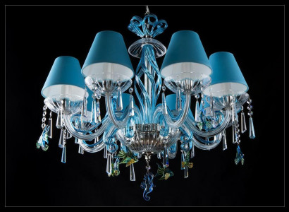 Blau Deckenleuchte Lichter Design Kronleuchter Lampen Kronleuchter Kristall